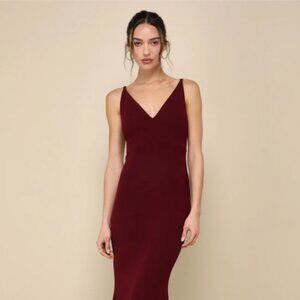 Lulus Melora Plum Purple Sleeveless Maxi Dress, Size XS